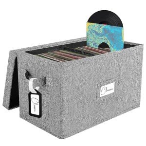 Vinyl Record Storage Box for 7”/45 RPM Albums