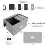 Vinyl Record Storage Box for 7”/45 RPM Albums