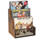3-Tier Vinyl Record Storage Crate in Rustic Style