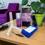 Vinyl Record Cleaner Kit with Brushes & Gel