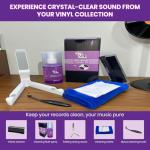 Vinyl Record Cleaner Kit with Brushes & Gel