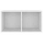 Vinyl Record Storage Box - Dual Compartment Organizer
