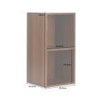 Walnut Effect Vinyl Record Storage Box - Sizes Available