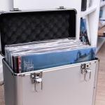 Heavy-Duty Vinyl LP Storage Box Holds 50 Records