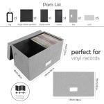Vinyl Record Storage Box for 7”/45 RPM Albums