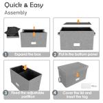 Vinyl Record Storage Box for 7”/45 RPM Albums