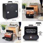 Vinyl Record Storage Box for 40 LPs