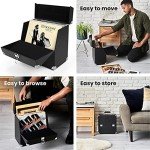 Vinyl Record Storage Box for 40 LPs
