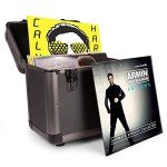 80-Record Vinyl Storage Box with Anti-Static Cloth