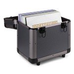 80-Record Vinyl Storage Box with Anti-Static Cloth