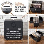 Vinyl Record Storage Box for 50 LPs