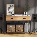 Stackable Vinyl Record Storage Box Set of 2