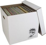 12" Sturdy Vinyl Record Storage Box Set of 10