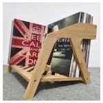 Bamboo Vinyl Record Holder - Holds 80 LPs