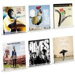 6 Pack Clear Acrylic Vinyl Record Holders