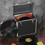 Portable Lockable Aluminum Vinyl Record Storage Case