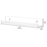Acrylic Vinyl Record Wall Shelf - 6 Pack