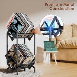 Vinyl Record Storage Holder - 200 Album Capacity