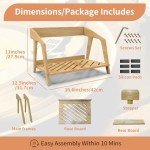 Bamboo Vinyl Record Holder - Holds 80 LPs