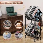 Vinyl Record Storage Holder - 200 Album Capacity