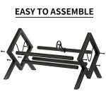 EKNITEY Metal Vinyl Record Storage Stand - Holds 80-100 LPs