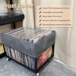 Vinyl Record Storage Holder with Wheels - 100 LPs