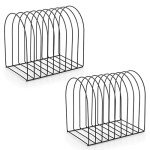 Metal Wire Vinyl Record Display Stand - 9 Slots