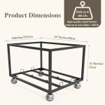 Vinyl Record Storage Cart - Holds 100 Albums