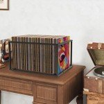 Vinyl Record Storage Cart - Holds 100 Albums