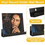 8PCS Wall-Mounted Vinyl Record Storage Shelves