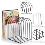 Metal Wire Vinyl Record Display Stand - 9 Slots
