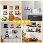 8PCS Wall-Mounted Vinyl Record Storage Shelves