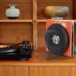 Metal Wire Vinyl Record Display Stand - 9 Slots