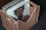 Stylish Vinyl Record Holder for 35-50 Albums