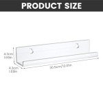 12-Inch Clear Acrylic Vinyl Record Wall Shelves