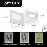 Arriart Wall Mount Vinyl Record Holder - White