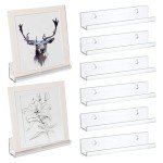 12-Inch Clear Acrylic Vinyl Record Wall Shelves