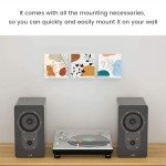 12-Inch Clear Acrylic Vinyl Record Wall Shelves