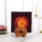 Vinyl Record Storage Stand - Holds 50 Albums