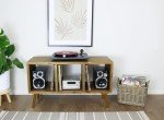 Vinyl Record Player Stand and Storage Unit
