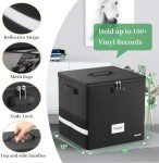 Vinyl Record Storage Box - Lockable & Waterproof