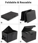 Stackable 7-inch Vinyl Record Storage Box - Black