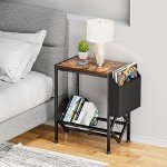 EKNITEY Vinyl Record Player Stand with Storage