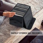 Stackable 7-inch Vinyl Record Storage Box - Black