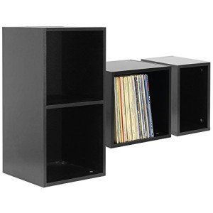 Hartleys Black Vinyl Record Storage Organizer