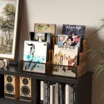 3-Tier Vinyl Record Storage Crate in Rustic Style