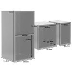 Hartleys Black Vinyl Record Storage Organizer