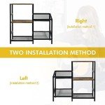 Vinyl Record Player Stand with 200 Album Storage