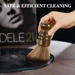 Vinyl Record Cleaning Brush with Beech Wood Handle