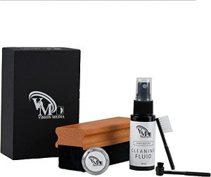 Vinyl Record Cleaner Kit with Brushes & Gel